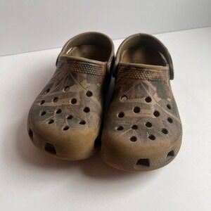 Crocs Classic Clogs Kids Boys 12 Advantage MAX-4 HD Camo Shoes Brown 10001